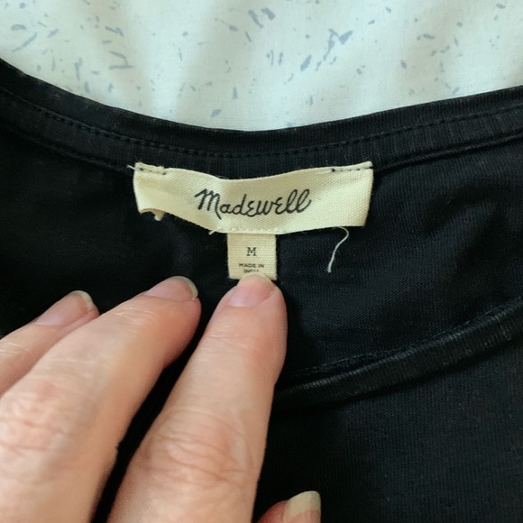 NWOT Madewell Black Short Sleeve Tee - Picture 2 of 3